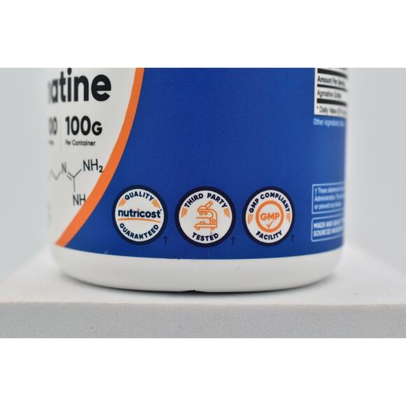 Nutricost Agmatine 100 Grams 100 Servings of 100g Pure Unflavored Sealed 09/2026 - Picture 12 of 12
